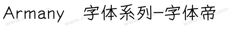 Armany   字体系列字体转换